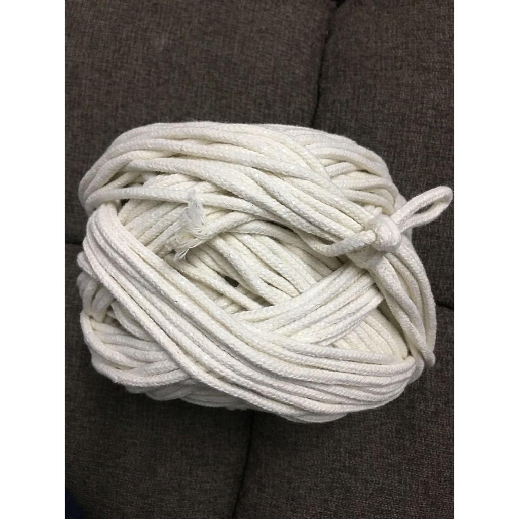 Dây macrame làm túi xách macrame 4mm màu ngà be