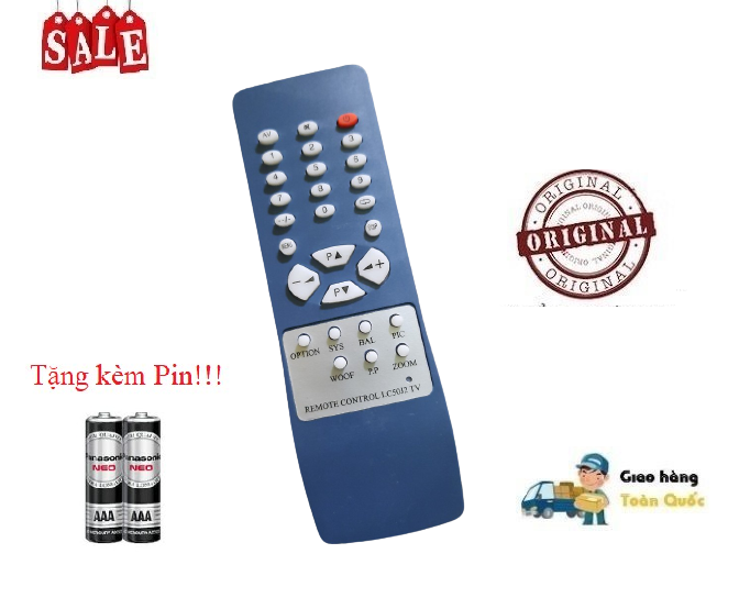 Remote Điều khiển tivi Trung Quốc màn dày, đời cổ LC50J2- Hàng tốt chính hãng Tặng kèm Pin