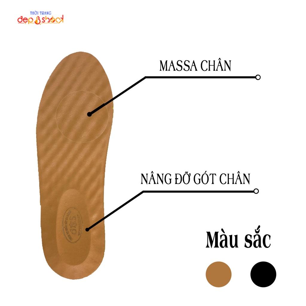 Miếng lót giày nam chống rộng cao cấp, êm chân và thoáng khí giúp tăng chiều cao Đẹp & shock