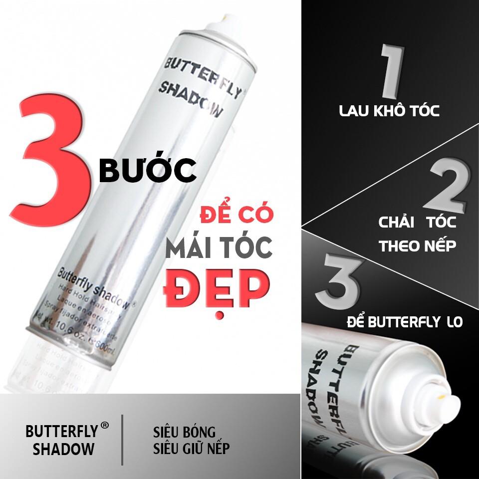 Gôm xịt tóc giữ nếp Butterfly 150-320-420ml ( tùy chọn )