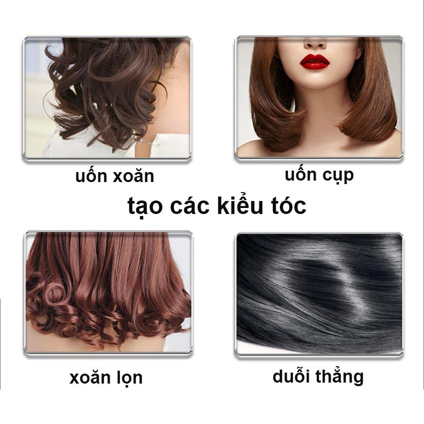 Máy làm tóc đa năng 3 trong 1 làm xoăn, uốn, duỗi thẳng kemei KM2204