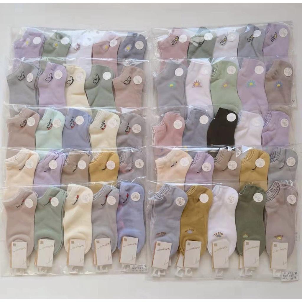 10 đôi Tất Vớ nữ Cotton mềm mịn