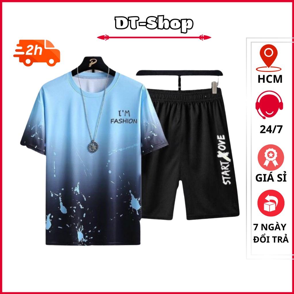 Bộ Quần Áo Thun Nam Nữ Unisex Mùa Hè Ngắn Tay Cổ Tròn Họa Tiết Loang Vẩy Sơn Hot Trend Thời Trang 1000104