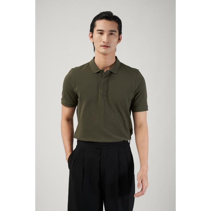 ÁO POLO NAM TAY NGẮN PHỐI CHỈ MÀU FORM FITTED - 10F22POL005 | LASTORE MENSWEAR