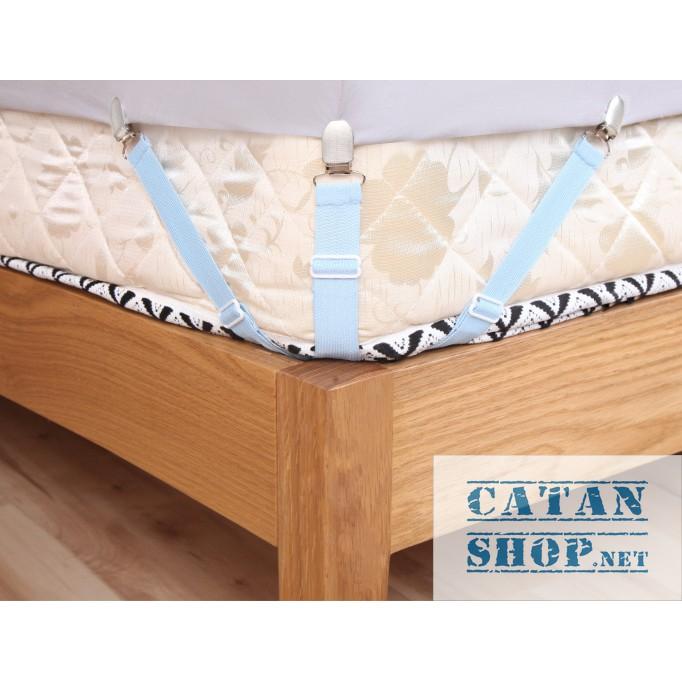 Bộ 4 dây Kẹp drap 3 chấu Inox Cố Định Ga Giường, Drap Giường, Tấm Trải Giường Chống Xê Dịch Chịu Lực Tốt GD430-KDrap-3ch