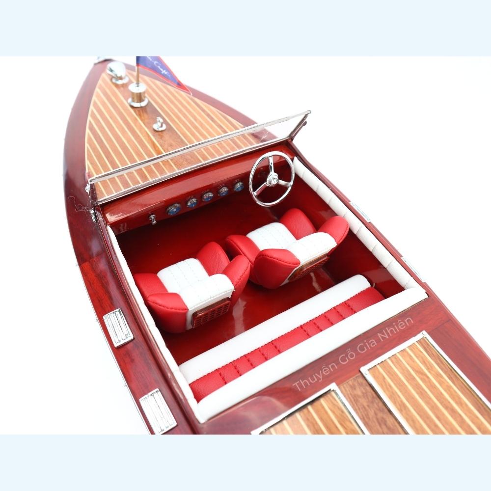 Mô Hình Thuyền Gỗ Phong Thủy Dạng Thuyền Đua Tốc Độ CHRIS CRAFT RUNABOUT Chính Hãng Hàng Xuất Khẩu Chất Lượng Cao