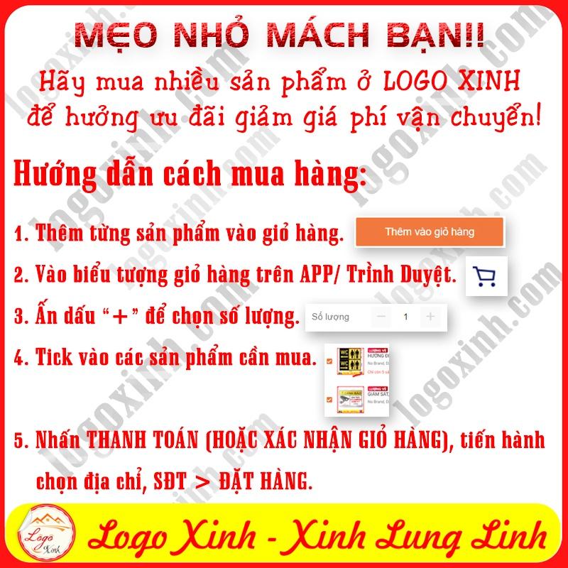 LOGO STICKER TEM BIỂN CHỈ DẪN NHÀ VỆ SINH NAM NỮ, TOILET WC RESTROOM, CHỈ DẪN KHU VỆ SINH