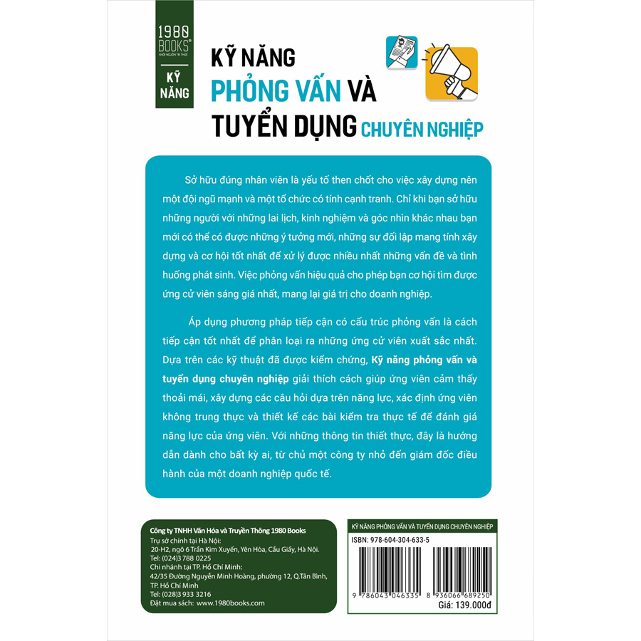 Kỹ Năng Phỏng Vấn Và Tuyển Dụng Chuyên Nghiệp