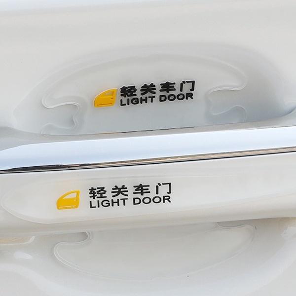 Bộ Miếng Dán Cửa Xe Hơi Bằng PVC Trong Suốt Chống Trầy Chống Va Đập Họa Tiết Hoạt Hình Dễ Thương