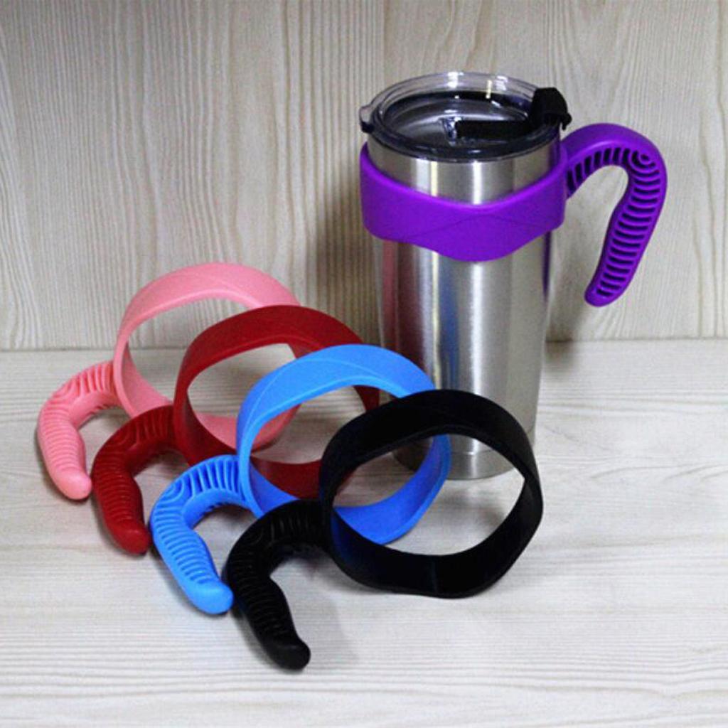 Non Slip Water Cup Bottle Tumbler Handle Travel Car Mug Holder
