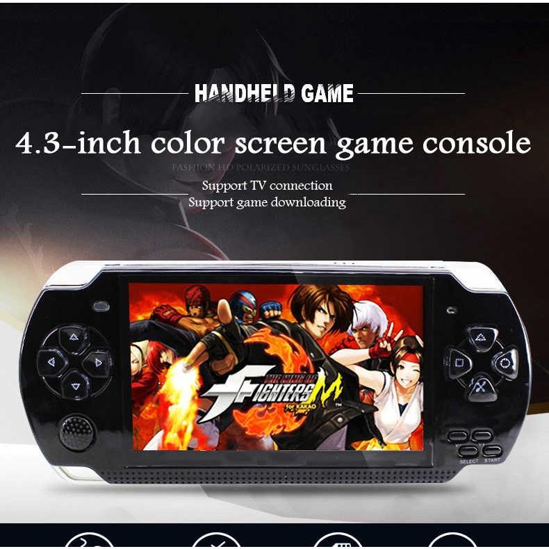 Máy chơi game cầm tay X6 màn hình 4.3 inch game NES-SNES-GBC-GBA-SMC tích hợp sẵn 1000 trò )