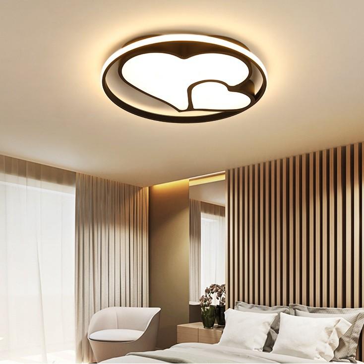 Đèn trần trang trí nội thất hiên đại với 3 chế độ ánh sáng - kèm điều khiển từ xa - .