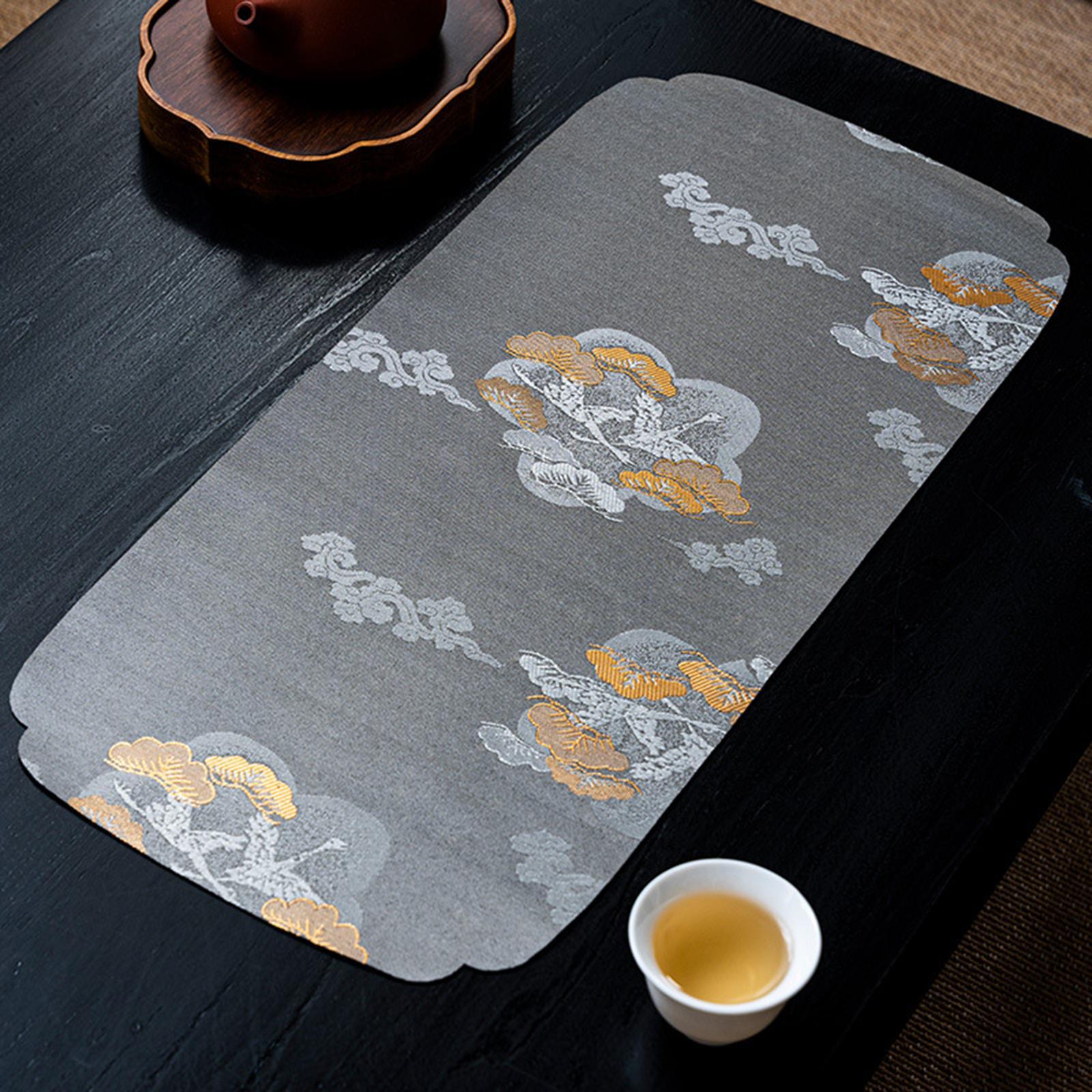 Tradtional Table Placemat Table Mats Reusable Home Decor Table Decoration Tea Mats Coffee Bar Mat for Hotel Home Events Dining Room Teahouse