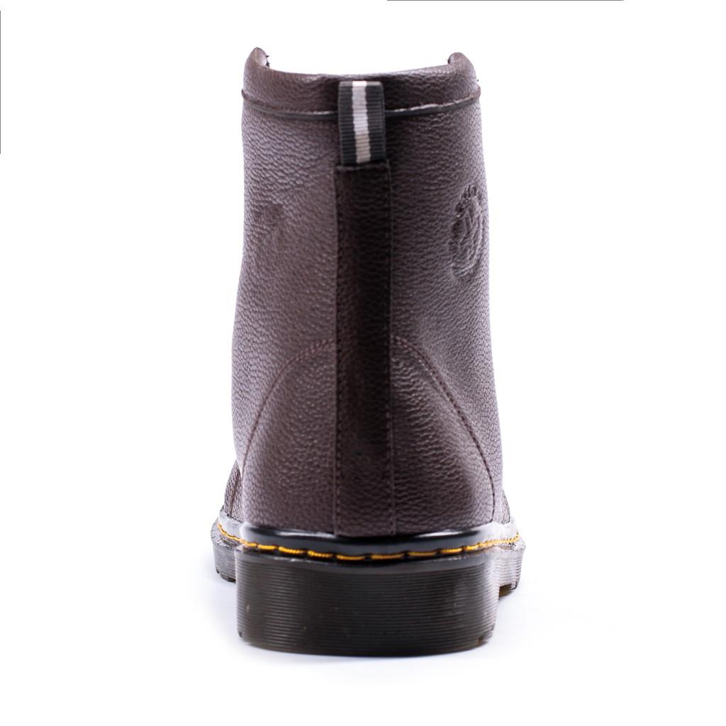 Giày Boot Nam Cao Cổ Khâu Đế Màu Nâu Cực Chất - M91