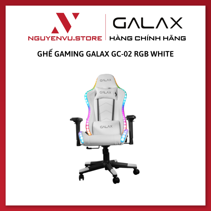 Ghế Gaming GALAX GC-02S RGB White - Hàng Chính Hãng