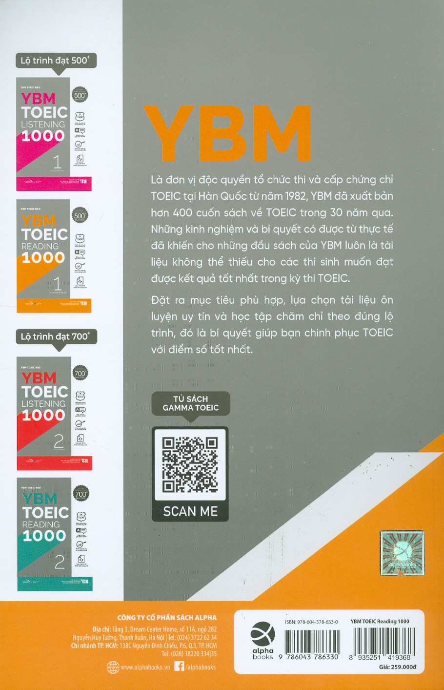 YBM Toeic Reading 1000 - Vol 1