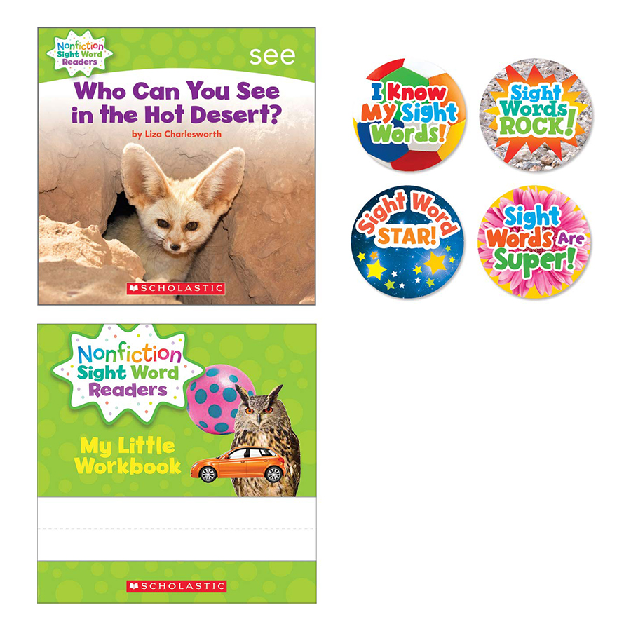 [Hàng thanh lý miễn đổi trả] Nonfiction Sight Word Readers Level C With Cd (Student Pack)