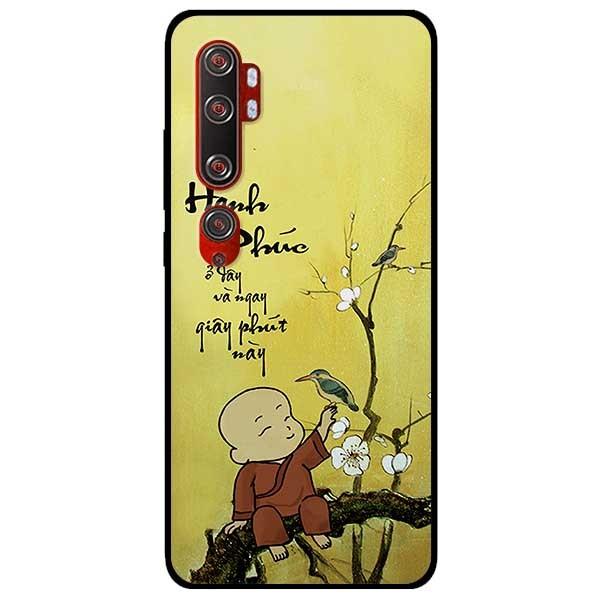 Ốp lưng dành cho Xiaomi Mi Note 10 - Mi Note 10 Pro - mẫu Hạnh Phúc Chú Tiểu Hoa Trắng