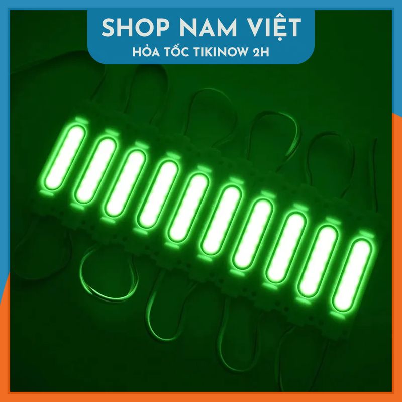 10 Bóng LED Module COB 12/24V Trang Trí Bảng Hiệu Siêu Sáng, Chống Nước