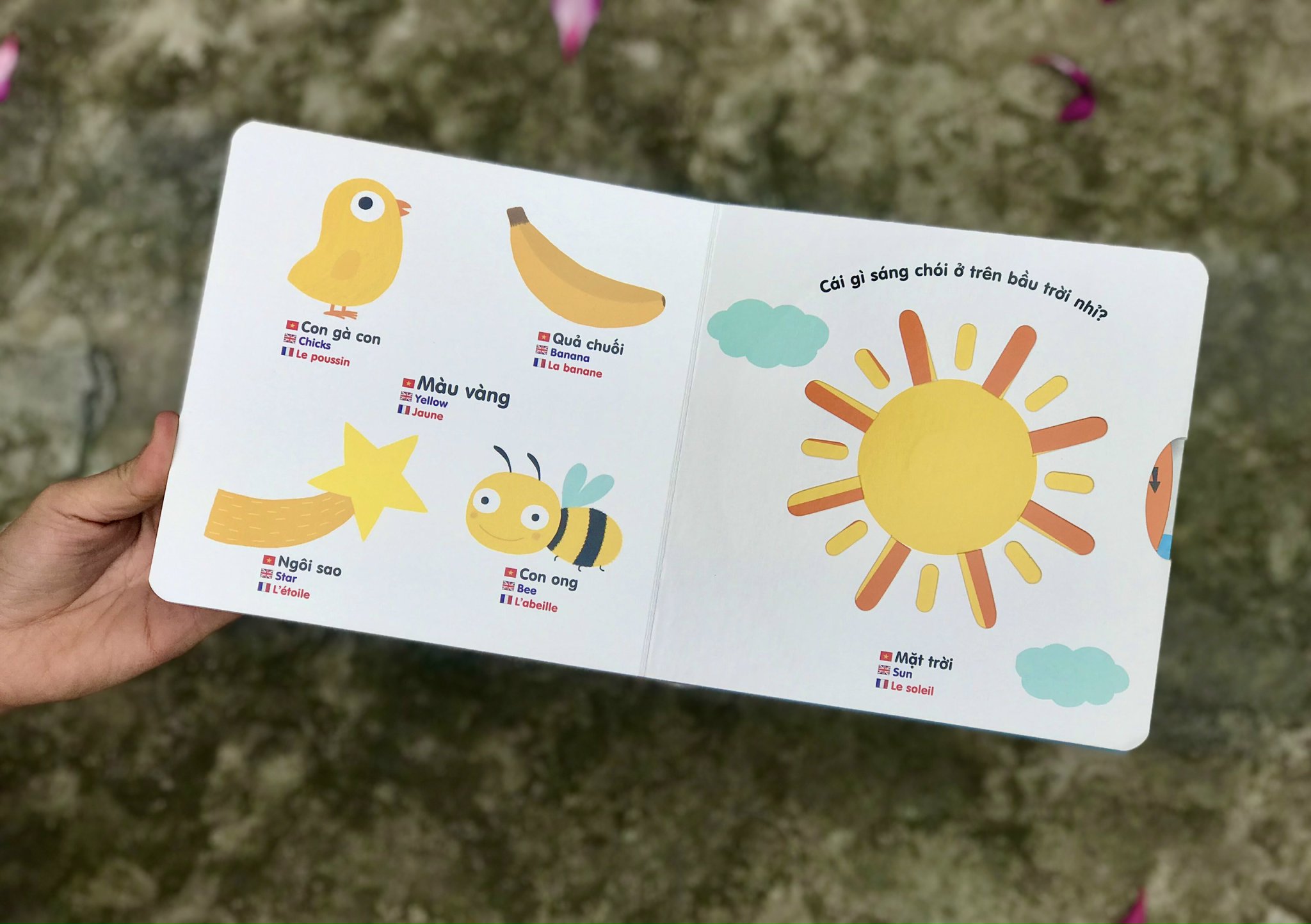 Sách tương tác chuyển động thông minh đa ngữ Việt - Anh - Pháp - Đinh Tị - Mộc Nhiên