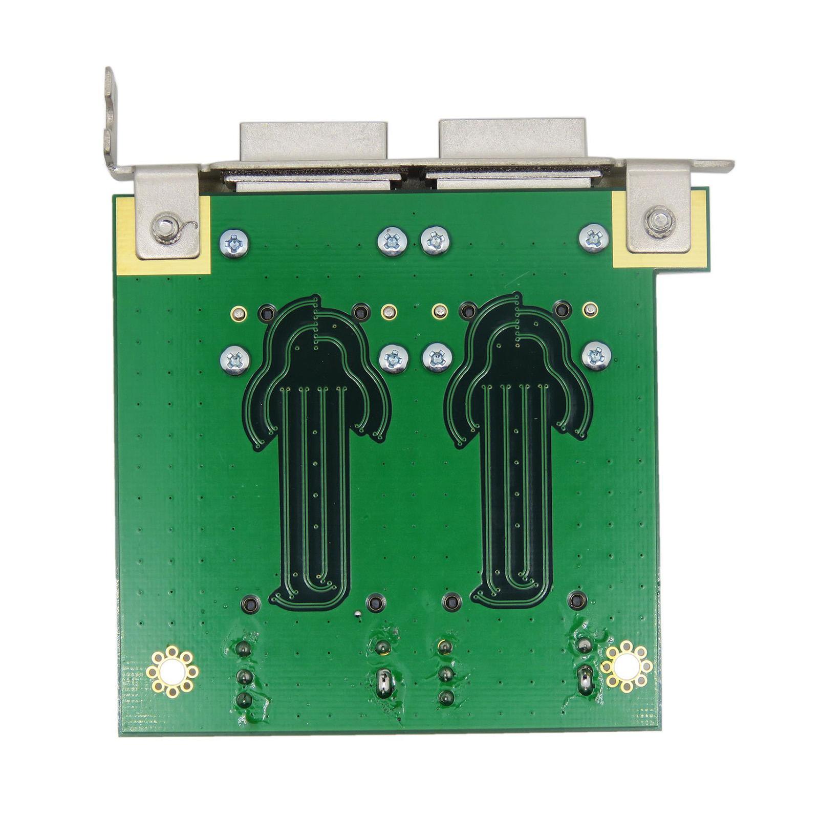 Mini SAS SFF-8088 to SAS 36Pin SFF-8087 Adapter, and Standard Profile Bracket, Dual External 8088 to Internal 8087 Adapter