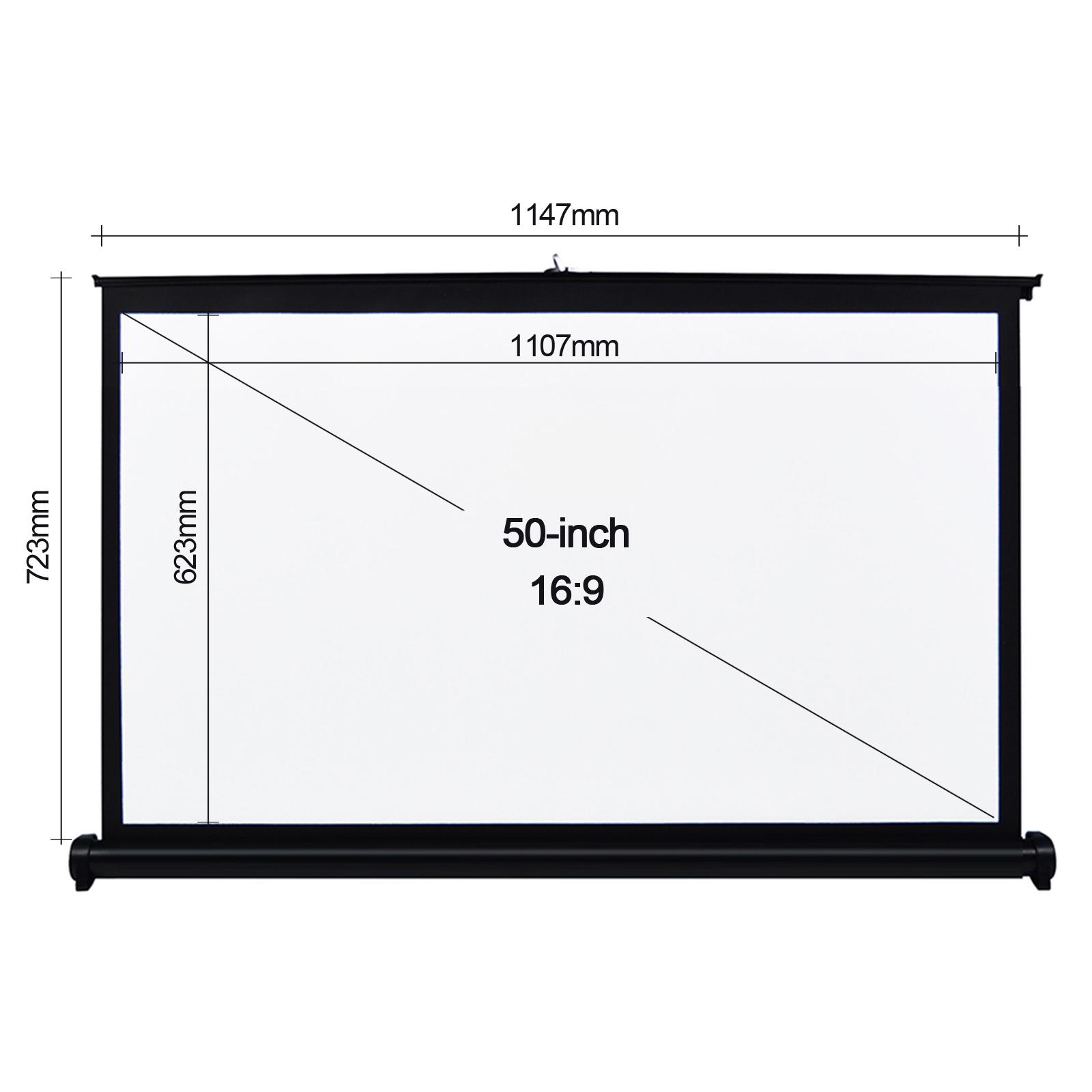 Màn hình chiếu 50 inch 4: 3 Hướng dẫn sử dụng Kéo lên Màn chiếu Gấp cho rạp hát tại nhà