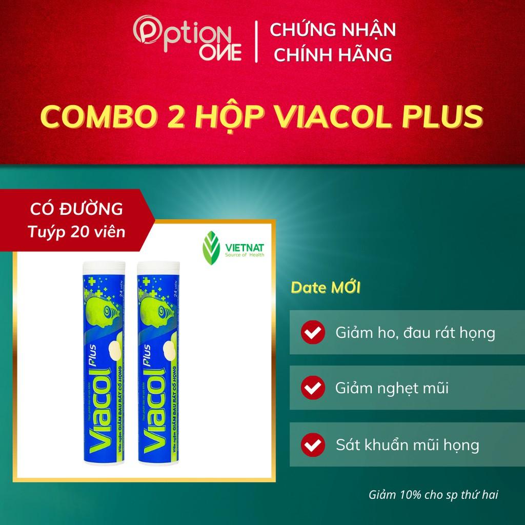 Kẹo ngậm ho thảo mộc Viacol Plus - Vietnat - Giảm ho, đau rát họng, khàn tiếng
