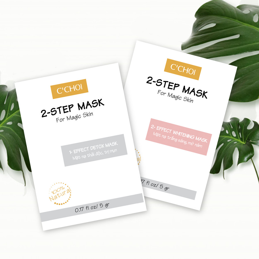 Mặt Nạ Trắng Sáng, Mờ Nám - 2-Step Mask