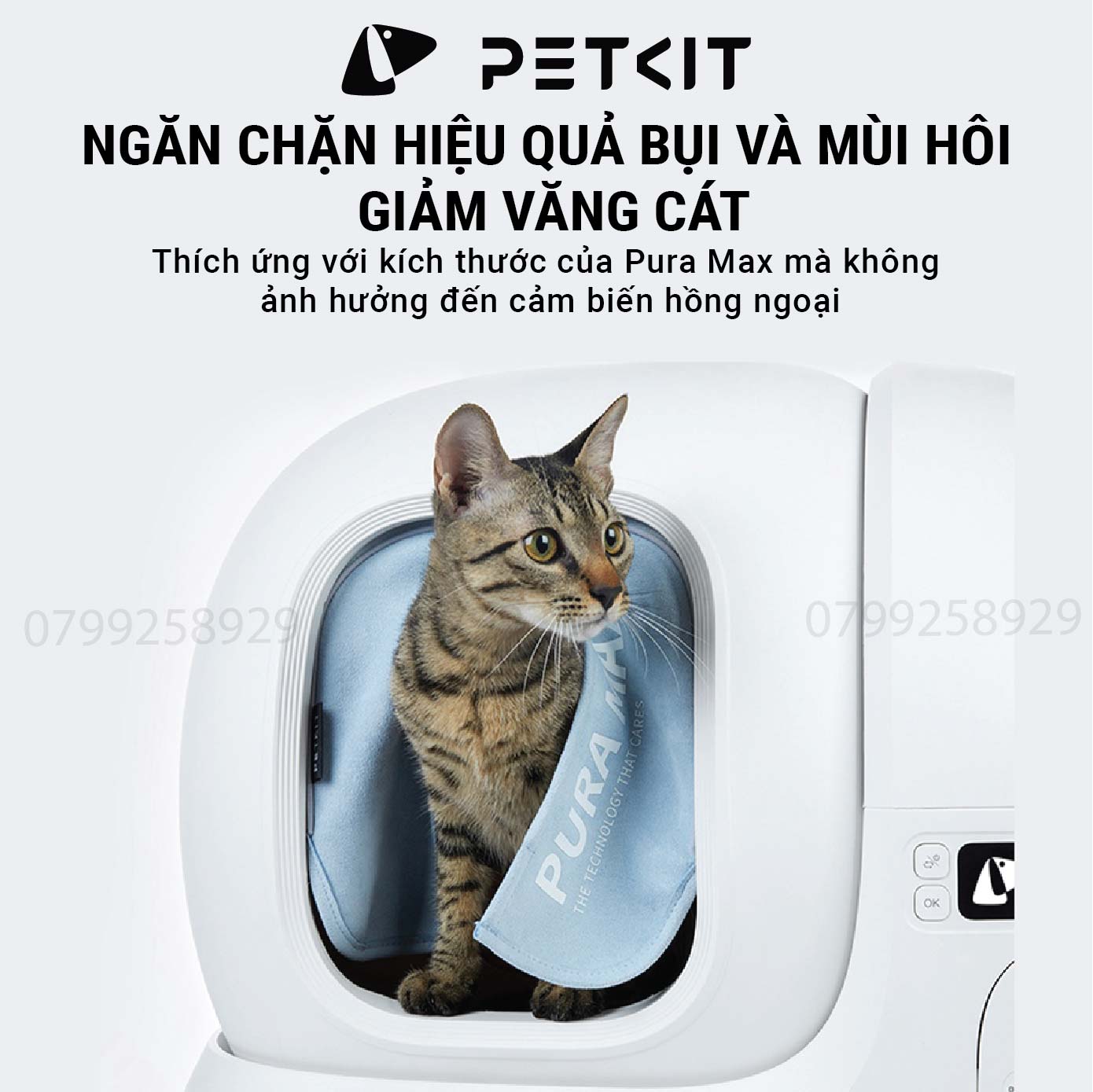 Rèm Che Dùng Cho Máy Dọn Phân Mèo Tự Động Petkit Pura Max