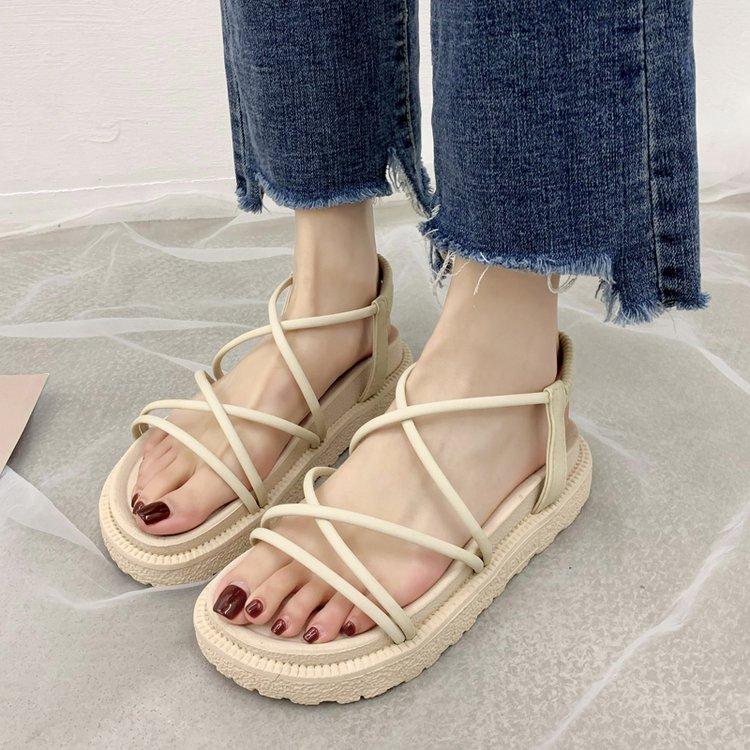 Giày Sandal Hở Ngón Quai Co Giãn Thoải Mái Thời Trang Cho Nữ