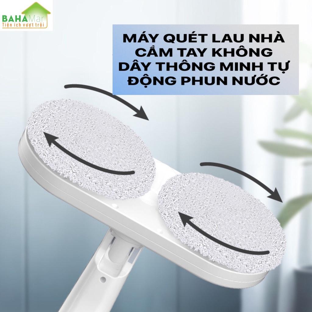 MÁY QUÉT LAU NHÀ CẦM TAY KHÔNG DÂY THÔNG MINH TỰ ĐỘNG PHUN NƯỚC S5 &quot;BAHAMAR&quot;có thể lau ướt, có gắn bình chứa nước