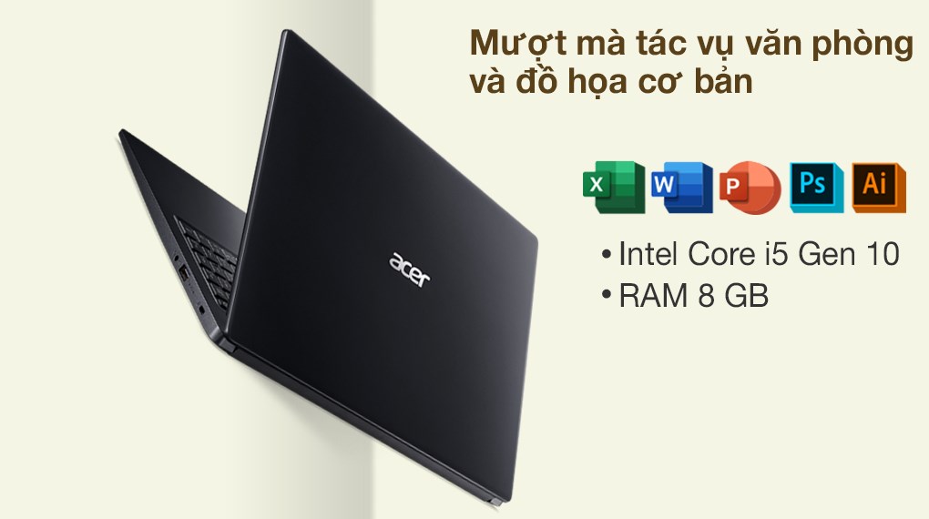 Laptop Acer Aspire 3 A315-57G-573F i5-1035G1/8GB/512GB/2GB MX330/Win11 NX.HZRSV.00B -Hàng Chính Hãng