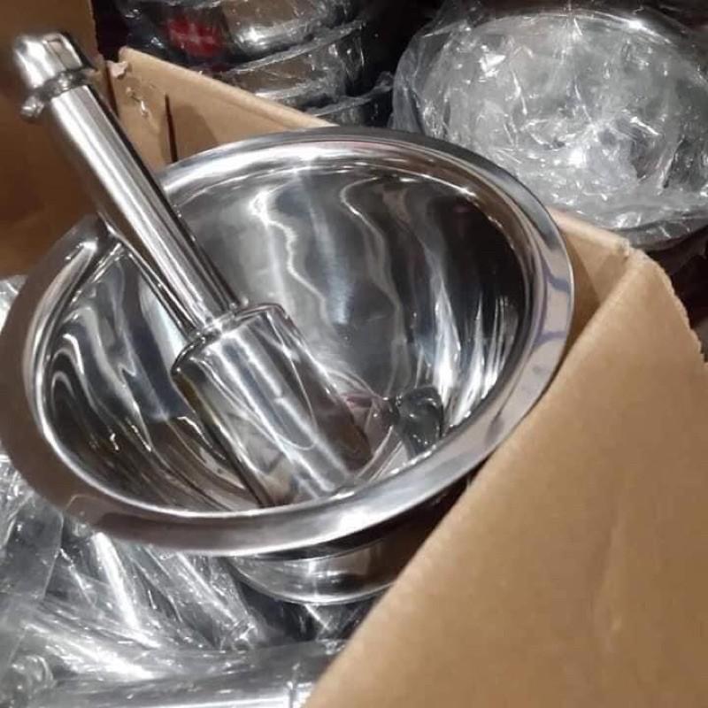 Bộ chày cối inox size to