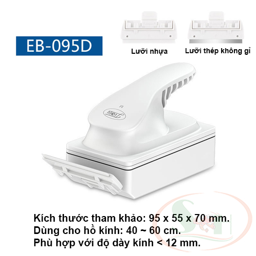 Cọ bể nam châm Sunsun EB 085, 095, 105, 115, 095D, 115D kèm lưỡi dao vệ sinh rêu tảo bể cá tép thủy sinh
