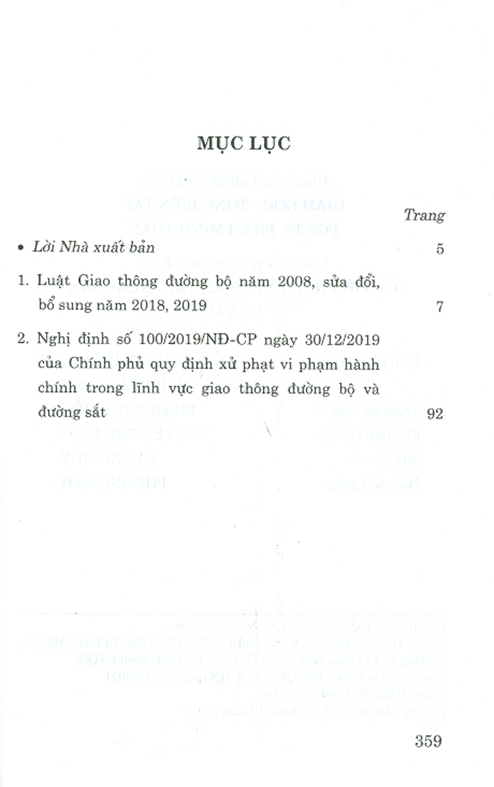 Luật Giao Thông Đường Bộ Năm 2008, Sửa Đổi Bổ Sung Năm 2018, 2019 Và Nghị Định Của Chính Phủ Quy Định Xử Phạt Vi Phạm Hành Chính Trong Lĩnh Vực Giao Thông Đường Bộ Và Đường Sắt