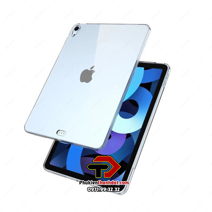 Ốp lưng cho iPad Air 5 2022 10.9 inch, iPad Air 4 10.9 inch chất liệu silicone dẻo trong suốt chống sốc