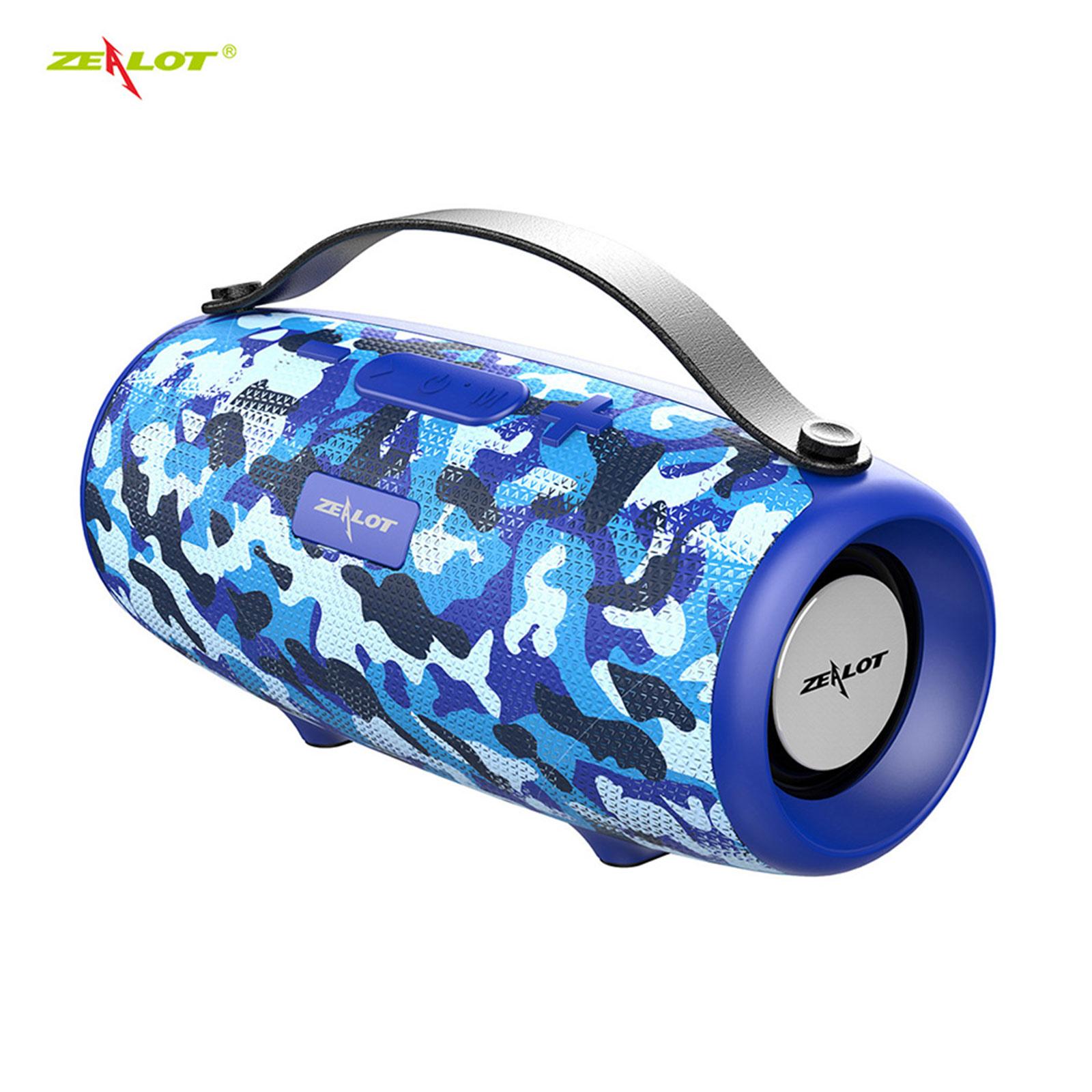 Loa Bluetooth không dây ZEALOT S34 không thấm nước HiFi TWS Hỗ trợ loa siêu trầm âm thanh nổi - Màu đỏ