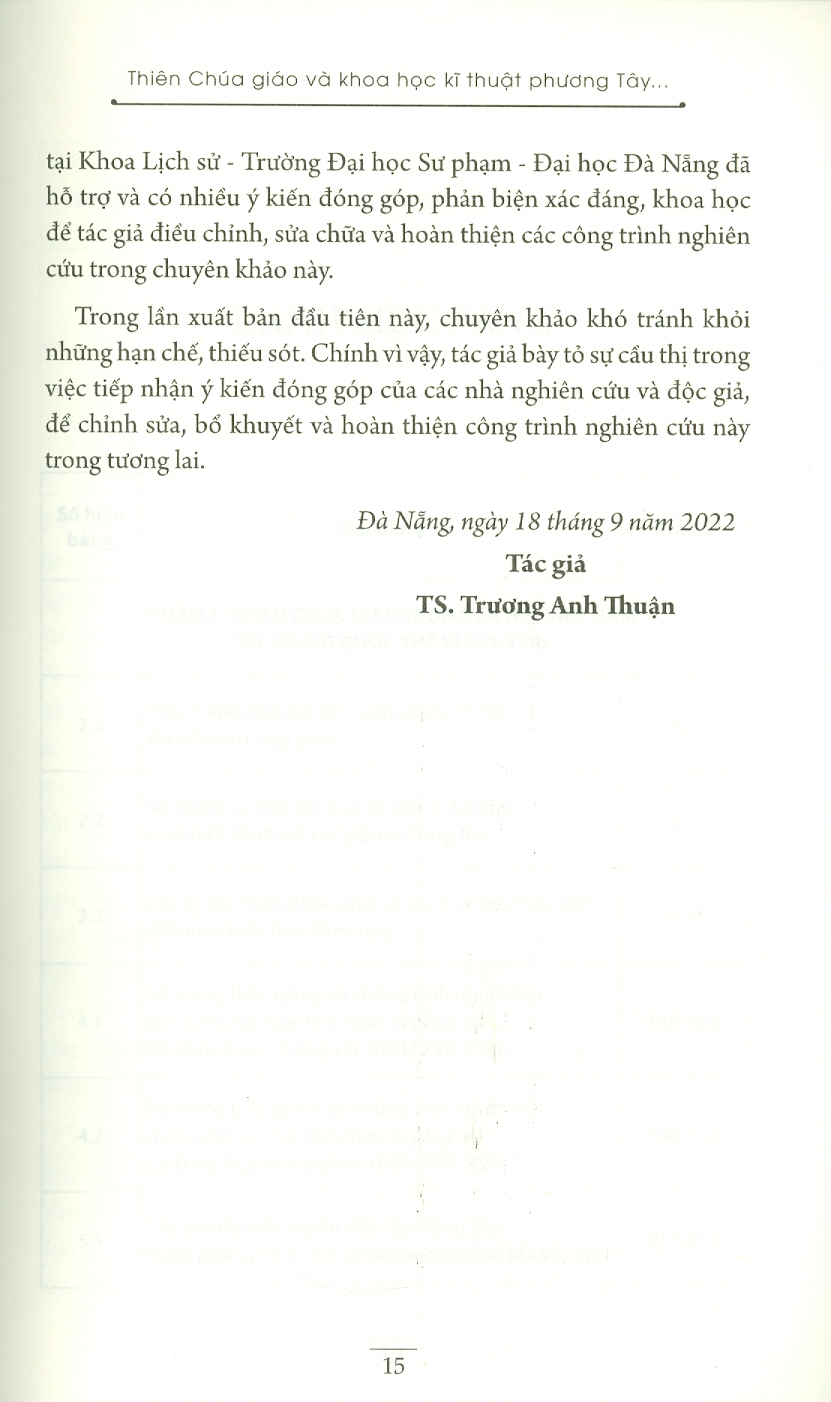 THIÊN CHÚA GIÁO VÀ KHOA HỌC KỸ THUẬT PHƯƠNG TÂY TRONG XÃ HỘI VIỆT NAM – TRUNG QUỐC THẾ KỈ XVI-XVIII - Trương Anh Thuận – Maihabooks