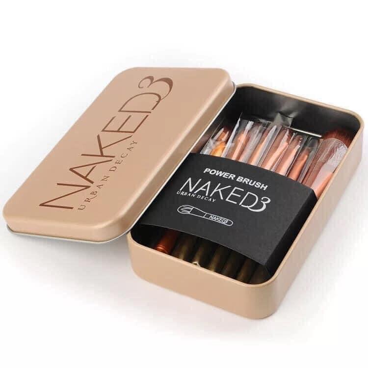 Bộ Cọ Trang Điểm Đa Năng Naked3 12 Cây