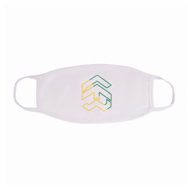 Khẩu Trang 5THEWAY Trắng aka 5THEWAY /two-tone line/ BIG LOGO MASK in WHITE