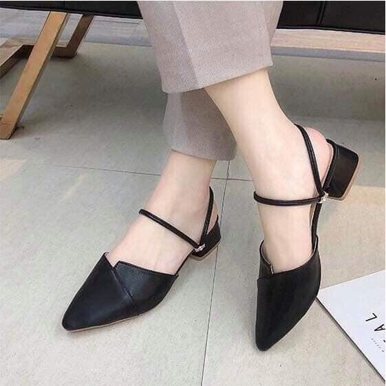 Giày mũi nhọn 3 phân đi được 2 kiểu (mới) mã P2