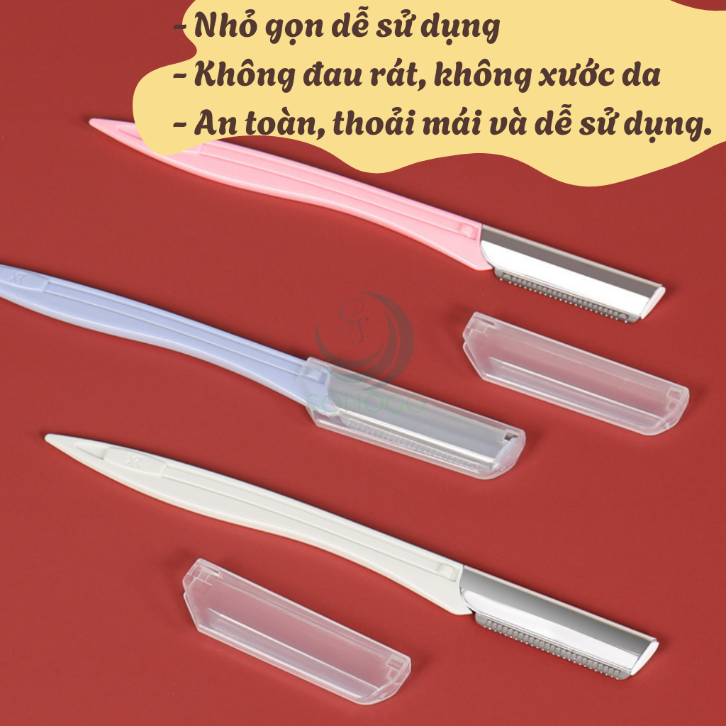 BỘ 3 DAO CẠO LÔNG MÀY MINI – SIÊU GỌN &amp; AN TOÀN DAO CẠO CHÂN MÀY 3 CÂY – NHỎ GỌN, SẮC BÉN, DỄ DÙNG DAO CẠO MÀY SIÊU NHỎ – AN TOÀN CHO DA NHẠY CẢM BỘ DAO CẠO LÔNG MÀY CÓ NẮP – TIỆN DỤNG &amp; NHẸ NHÀNG