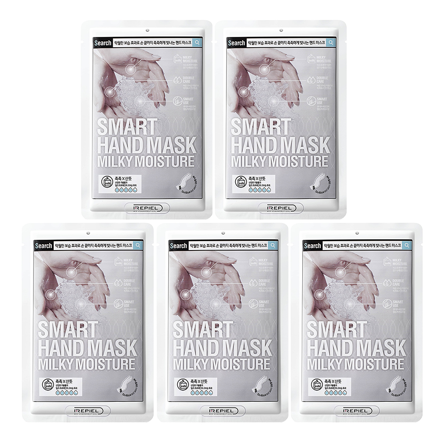 Combo 5 Miếng Mặt Nạ Tay Repiel Smart Hand Mask Milky Moisture