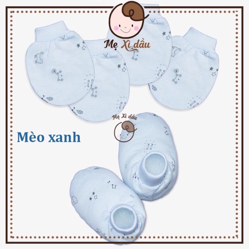 Shop mẹ xì dầu Bao tay / Bao chân bo chun Miomio