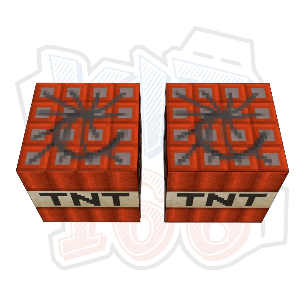 Mô hình giấy Minecraft TNT block