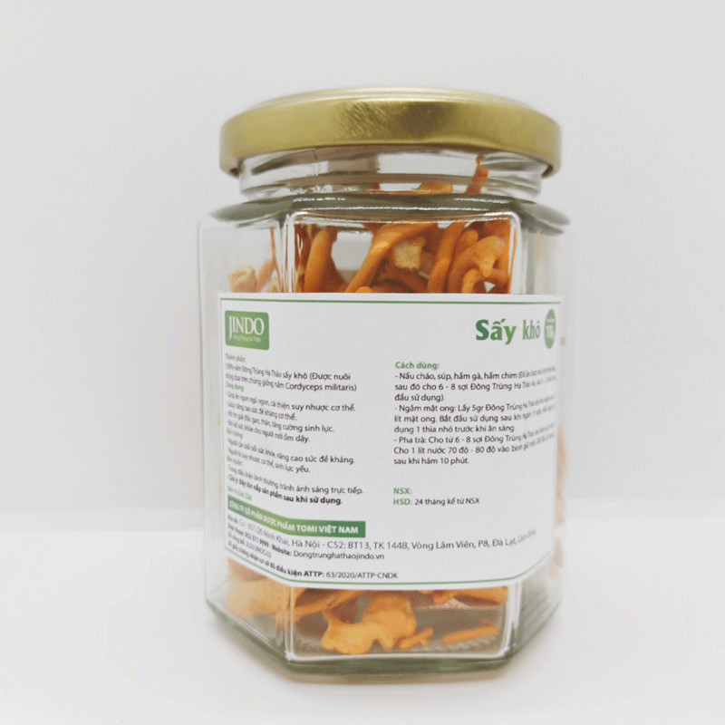 Đông trùng hạ thảo JINDO sấy thăng hoa cao cấp 10gram