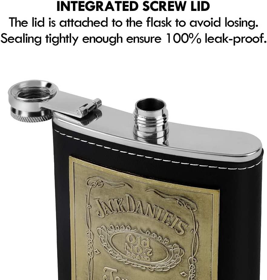 Bình rượu inox 7oz, bình rượu inox tinh xảo