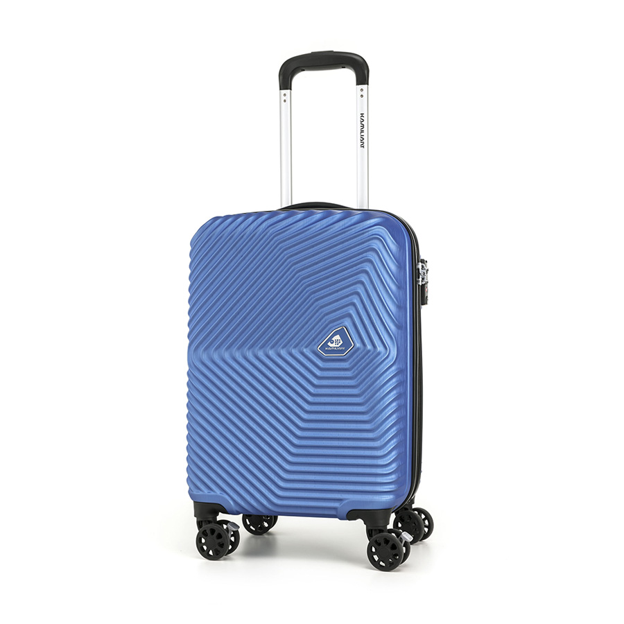 Vali kéo Kami 360∞ KAMILIANT - MỸ: Hệ thống 4 bánh xe đôi xoay 360° với nút chặn Khóa kéo chống trộm