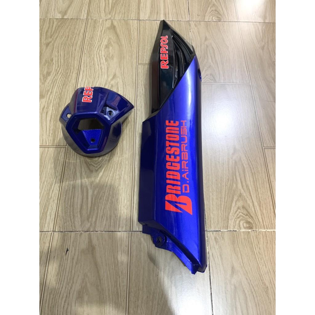 Ốp pô chụp đích pô xe winner màu xanh đen