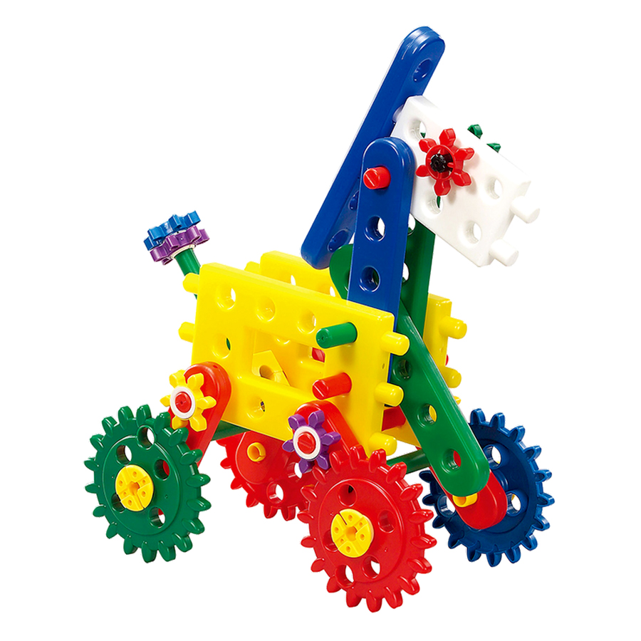 Đồ Chơi Xếp Hình Gigo Toys Hộp Bánh Răng Ma Quái - Junior Engineer - Magic Gears 7461P (110 Mảnh Ghép)